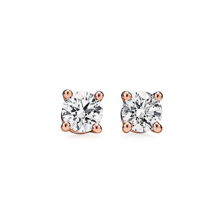 32469 14K ROSE GOLD .49TCW OLD MINERS DIAMOND STUDS