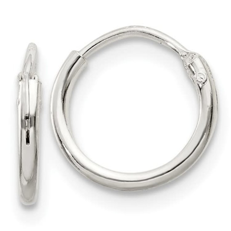 80831 STERLIBG SILVER TINY  HOOPS