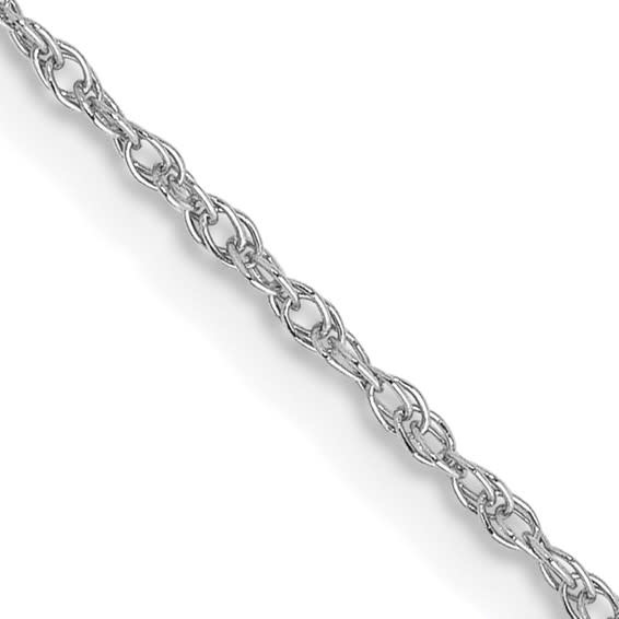 50097 14K WHITE GOLD 18" THIN TWIST CHAIN