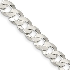 14K WHITE GOLD  CUBAN MEN'S BRACELET