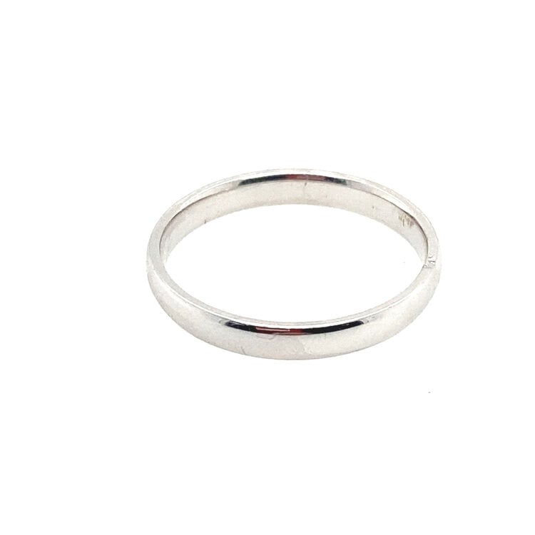475595 14K 3MM WHITE GOLD COMFORT FIT BAND (SIZE 11)