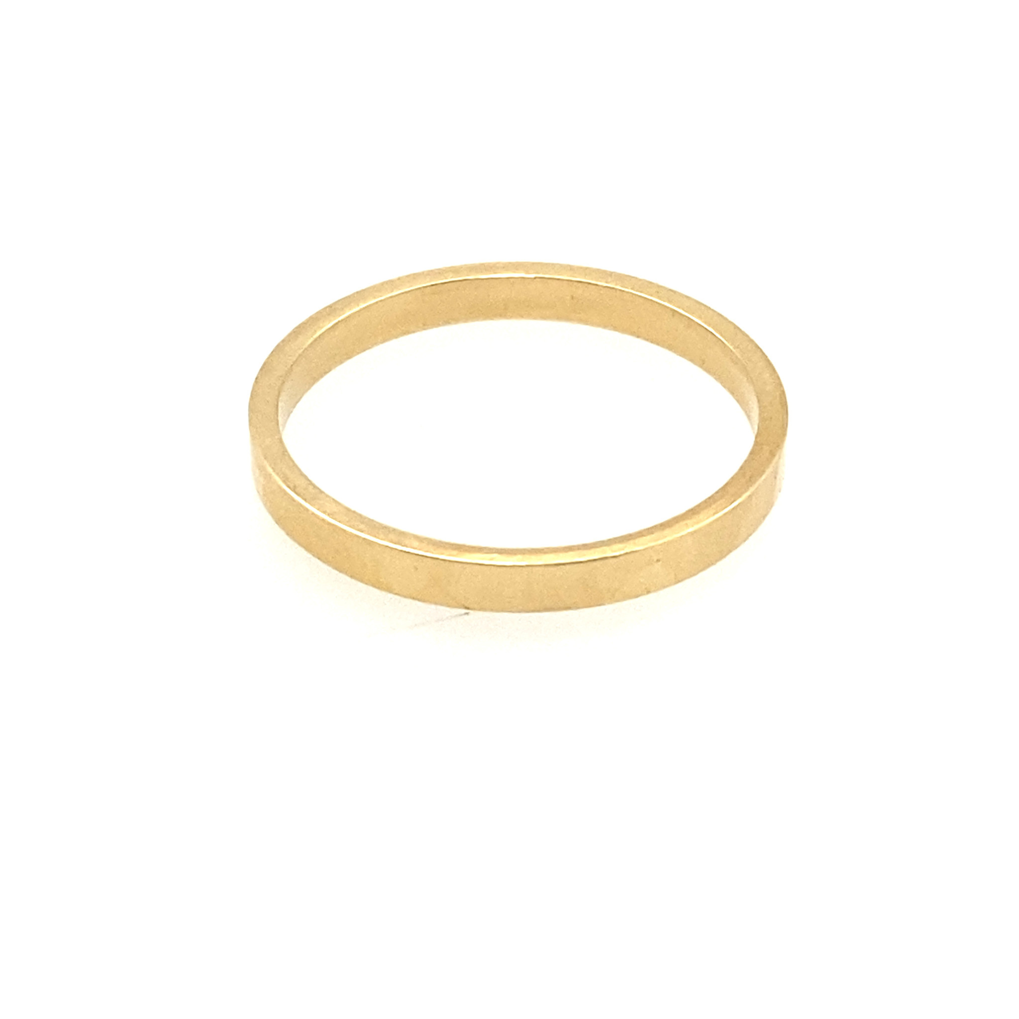 477630 14K YELLOW GOLD 2MM SQUARED BAND (SIZE 6)