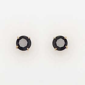 32285 14K YELLOW GOLD 4MM  ONYX STUDS