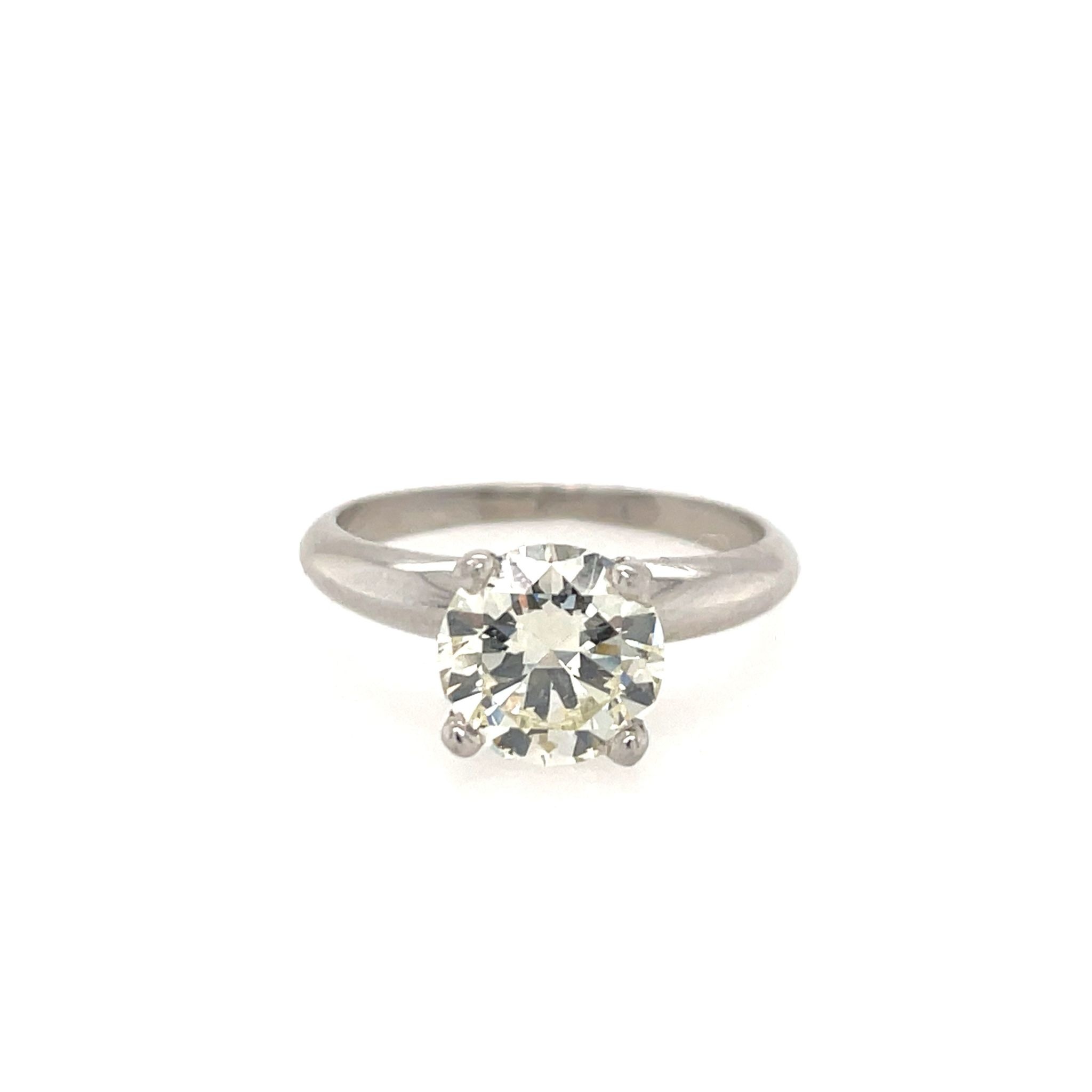 47500 PLATINUM 1.60 CT VS1 ROUND SOLITAIRE ENGAGEMENT RING