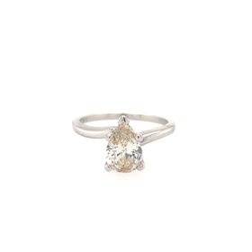 477651 14K WHITE GOLD 1.07 CT PEAR SHAPE DIAMOND SOLITAIRE ENGAGEMENT RING