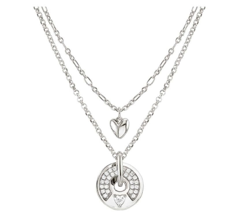 149204/009 NOMINATION STERLING SILVER WITH CUBIC ZIRCONIA CUORE CIRCLE PENDANT