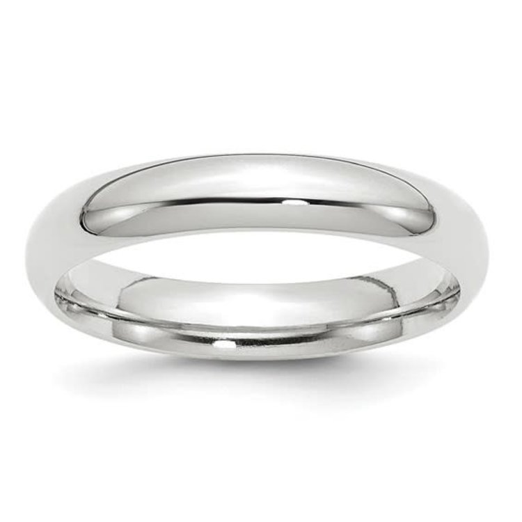 477635 14K 4.5MM WHITE GOLD  COMFORT FIT BAND  (SIZE 6)