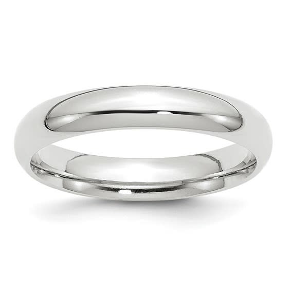 477705 14K WHITE GOLD 4MM COMFORT FIT BAND (SIZE 11)