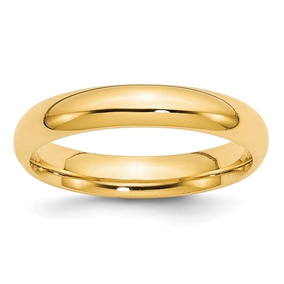 477656 14K YELLOW GOLD 4MM COMFORT FIT SIZE 10 WEDDING BAND