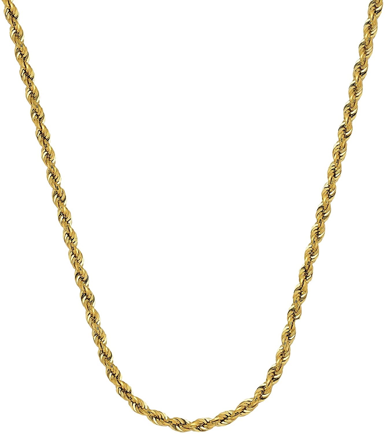 50110 14K YELLOW GOLD 2.7MM 24" SOLID ROPE CHAIN