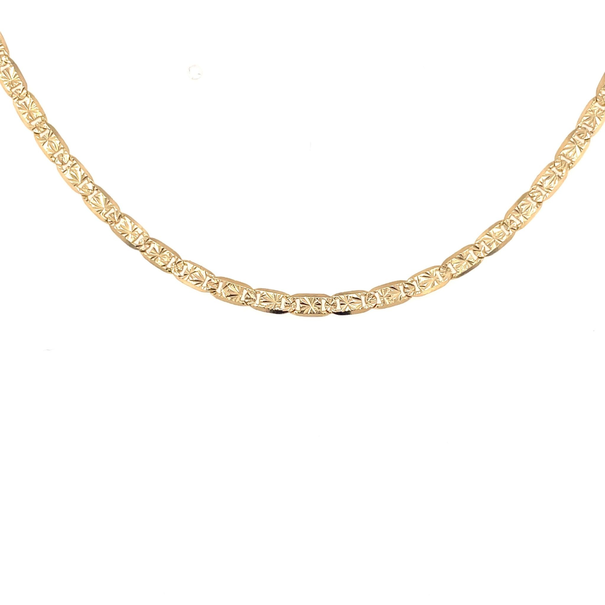50114 14K YELLOW GOLD 24" 2.6MM STARBURST CHAIN