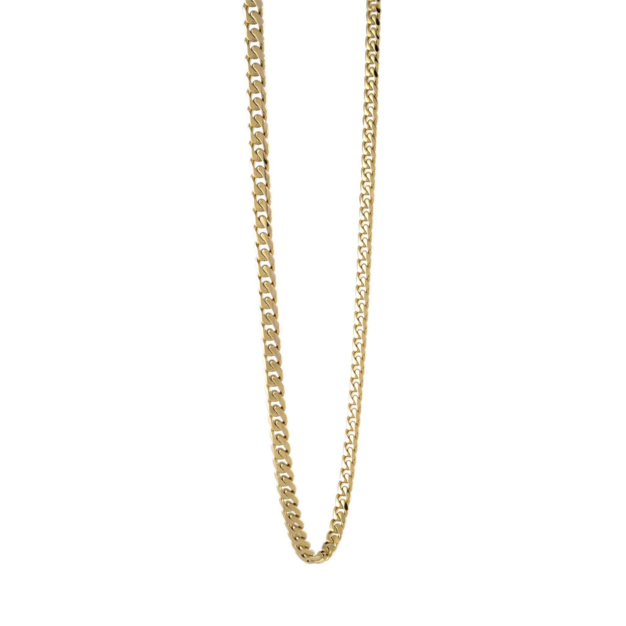 ITALGEM STAINLESS STEEL MENS 24" GOLD PLATED MIAMI CUBAN LINK 4.6MM CHAIN ITALGEM STAINLESS STEEL MENS 24" GOLD PLATED MIAMI CUBAN LINK 4.6MM CHAIN