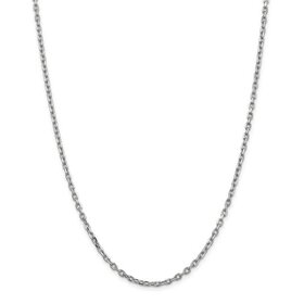 50127 14K WHITE GOLD 16" 1.20MM  CABLE CHAIN