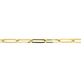 60038 14K YELLOW GOLD 18" 4.90MM  PAPER CLIP NECKPIECE