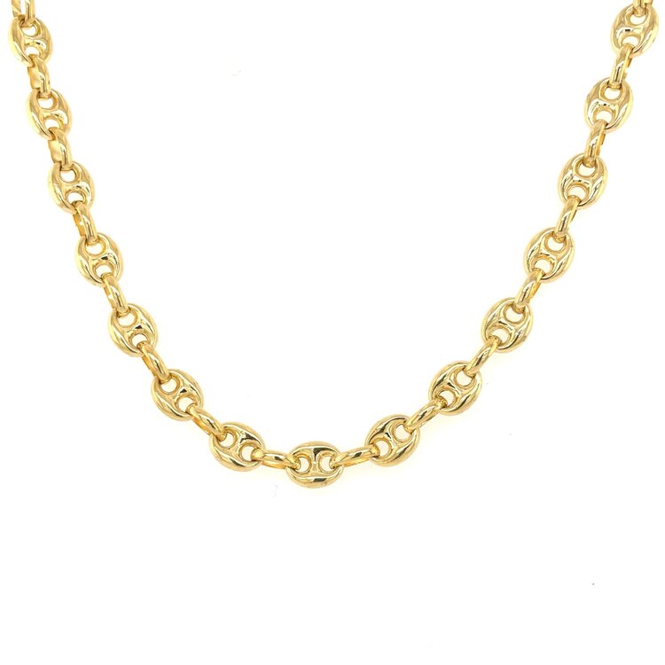 50122 14K YELLOW GOLD 20"  5.MM  PUFFY GUCCI LINK CHAIN