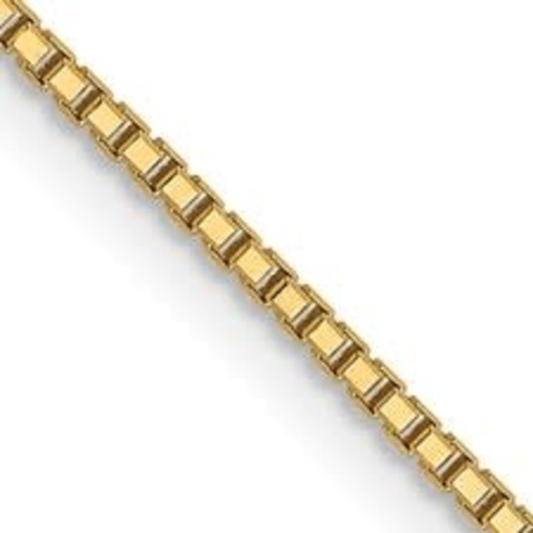 50132 14K YELLOW GOLD 20" 1MM  BOX CHAIN