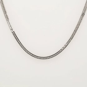 50133 14K WHITE GOLD 16" FOX TAIL LINK 1.15MM CHAIN CHAIN