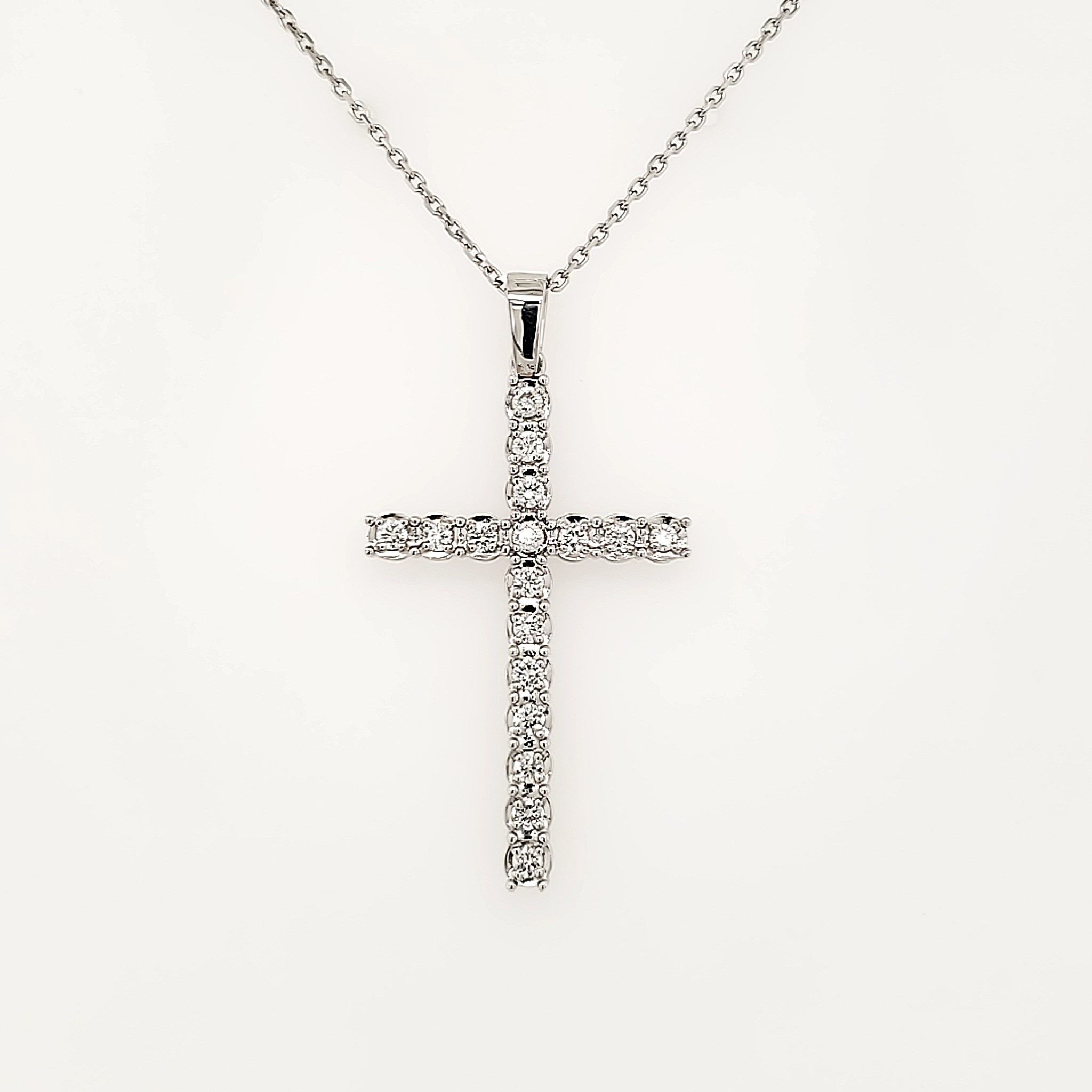 77144 14K WHITE GOLD .62TCW DIAMOND BUTTERCUP SETTING CROSS SET 77144 14K WHITE GOLD .62TCW DIAMOND BUTTERCUP SETTING CROSS SET