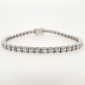 20103 14K WHITE GOLD 1.5CT DIAMOND ILLUSION  SET  TENNIS BRACELET
