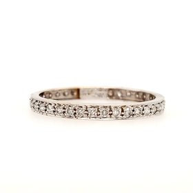 475501 14K WHITE GOLD  .60CT DIAMOND ETERNITY WEDDING  BAND