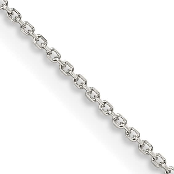 51031 14K WHITE GOLD  16"  CABLE LINK CHAIN