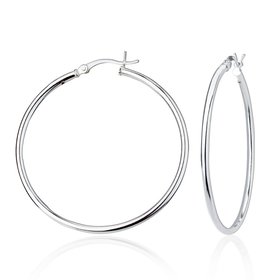 80085 STERLING SILVER 1.5" TUBE 1.95MM HOOPS