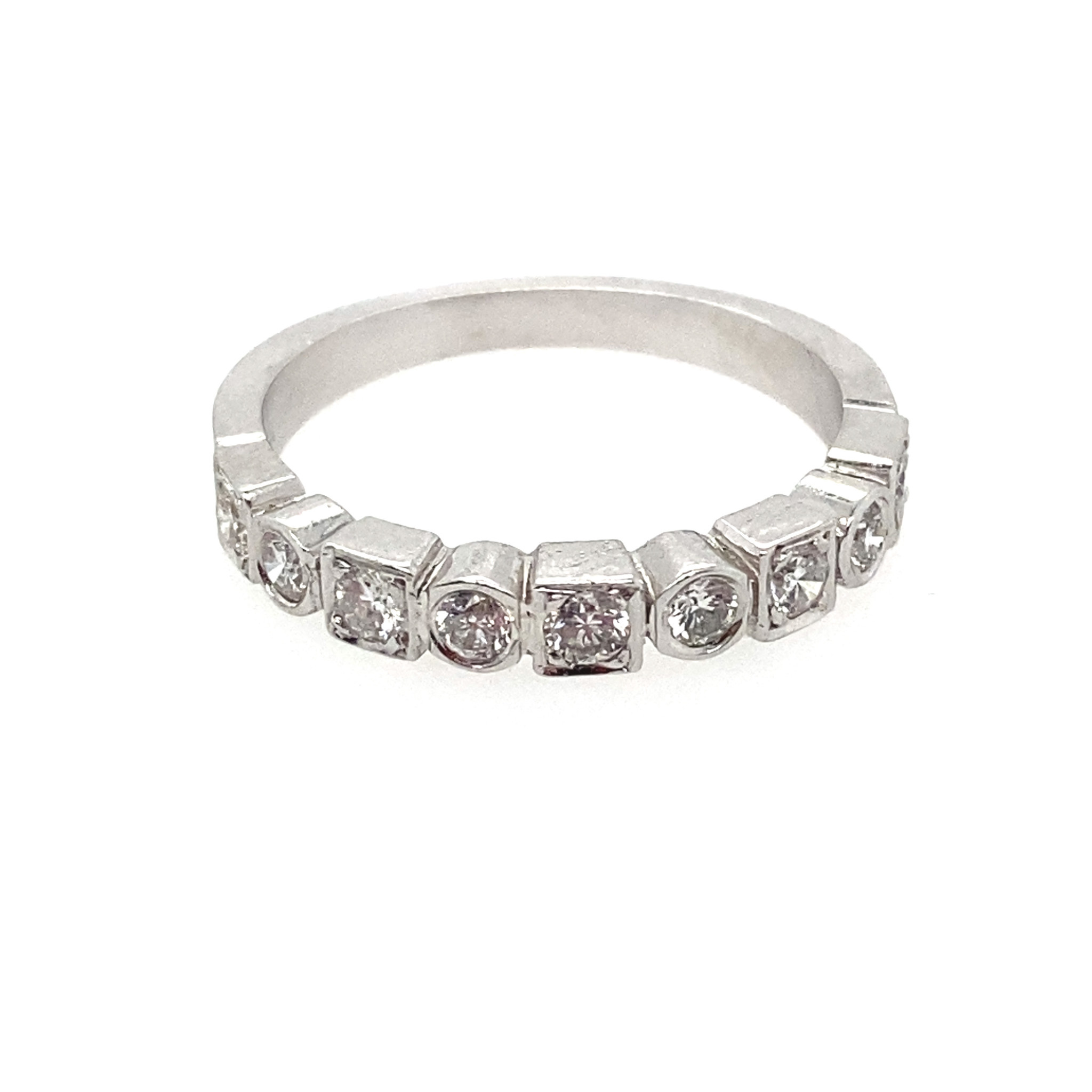 475541 14K WHITE GOLD .45CT DIAMOND BAND