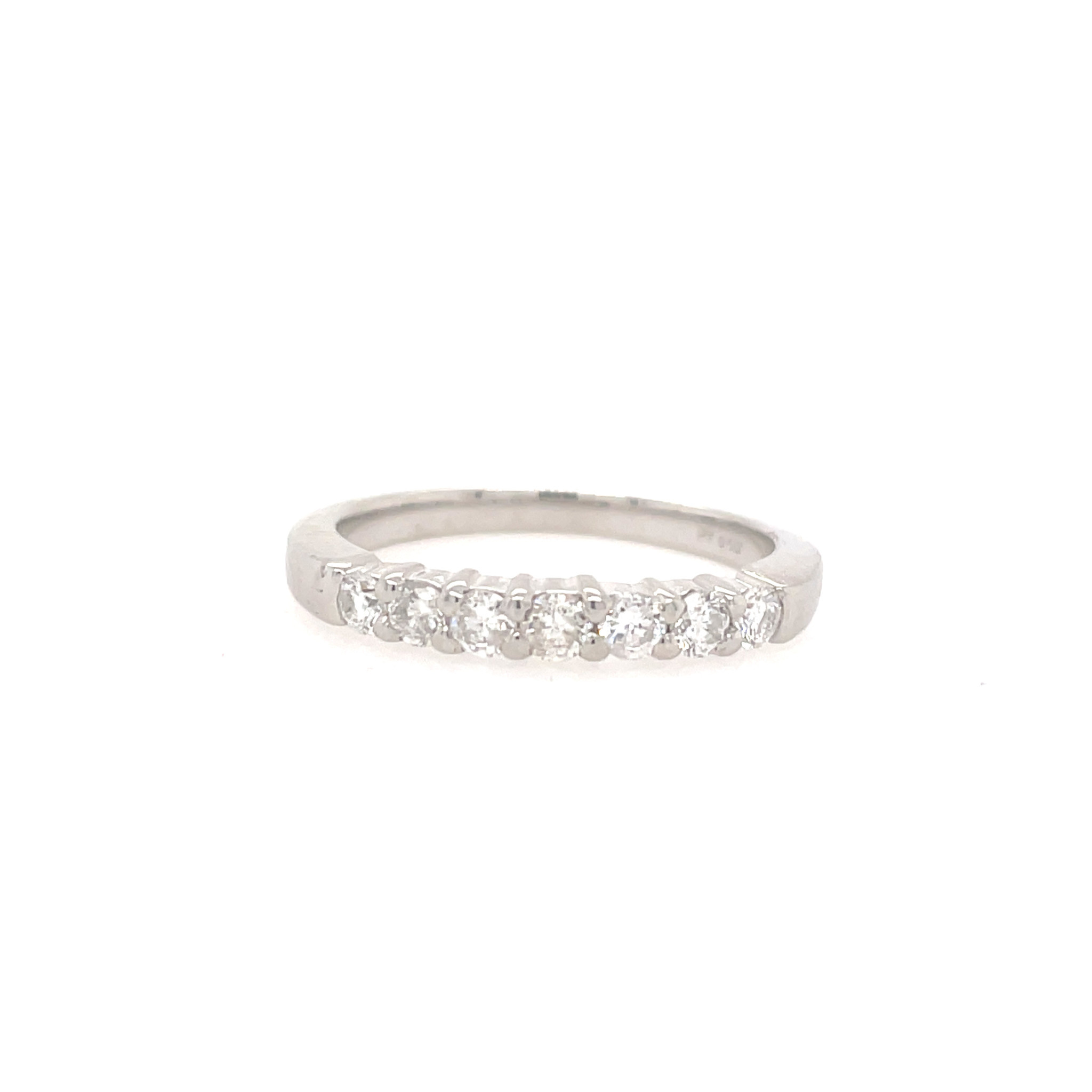 476580 PLATINUM .45CT DIAMOND COMMON PRONG WEDDING BAND