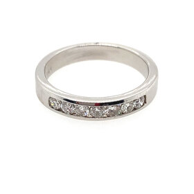 47655 14K .25CT WHITE GOLD CHANNEL SET BAND