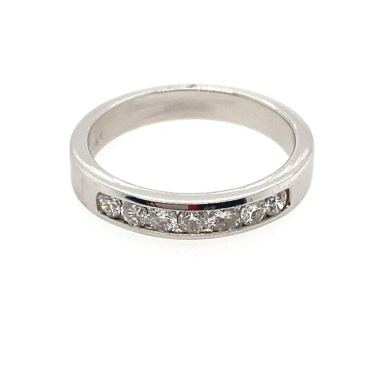 47655 14K .25CT WHITE GOLD CHANNEL SET BAND