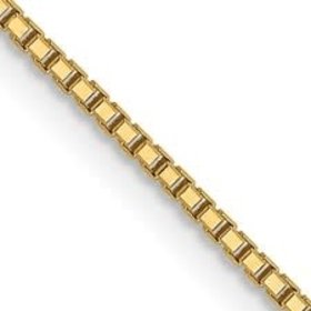 50028 14K YELLOW GOLD 18" 0.75MM  BOX CHAIN