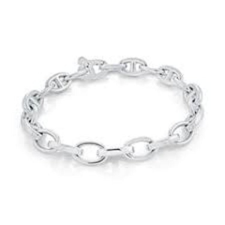 SMB602 ITALGEM STAINLESS STEEL 8.5" MARINER LINK 9MM BRACELET
