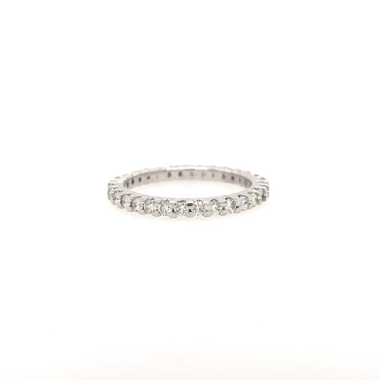 475045 14K WHITE GOLD 1CT DIAMOND ETERNITY BAND