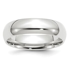 475059 14K WHITE GOLD 6MM COMFORT FIT (SIZE 10) WEDDING BAND
