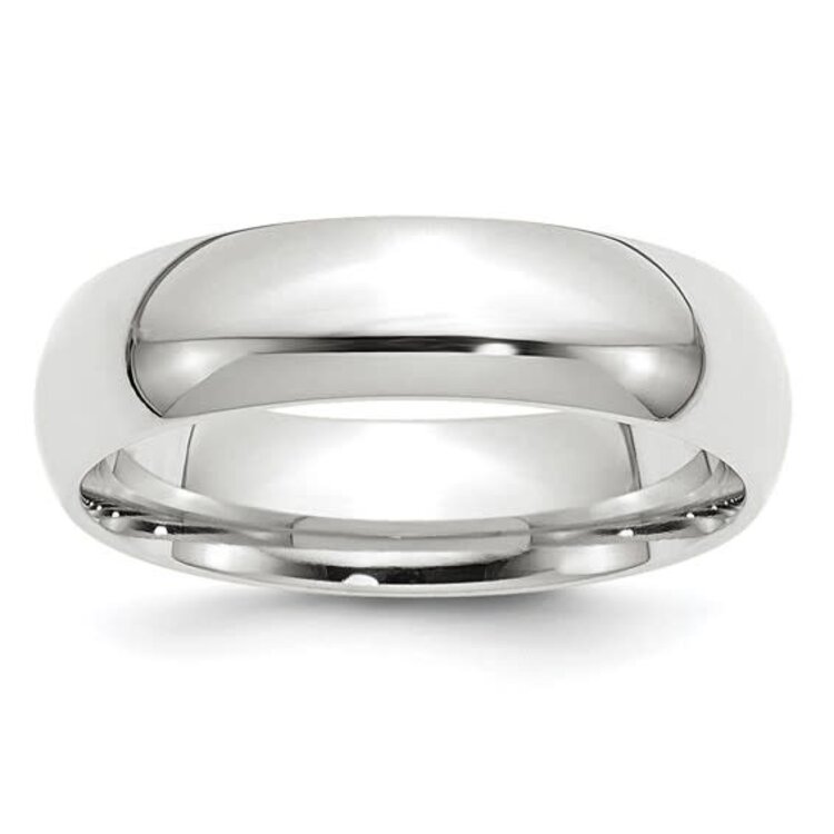475059 14K WHITE GOLD 6MM COMFORT FIT (SIZE 10) WEDDING BAND