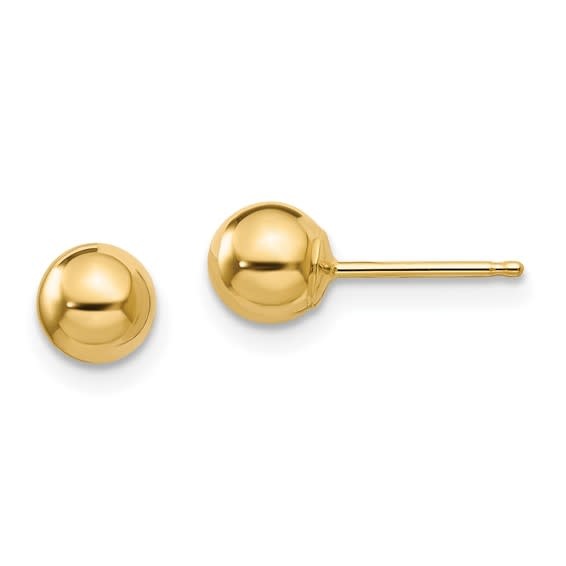 32467 14K YELLOW GOLD 8MM BALL STUDS