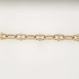 20160 14K YELLOW GOLD HIGH POLISH TIFFANY STYLE BRACELET
