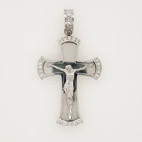 77178 14K WHITE GOLD .50CTW DIAMOND CRUCIFIX