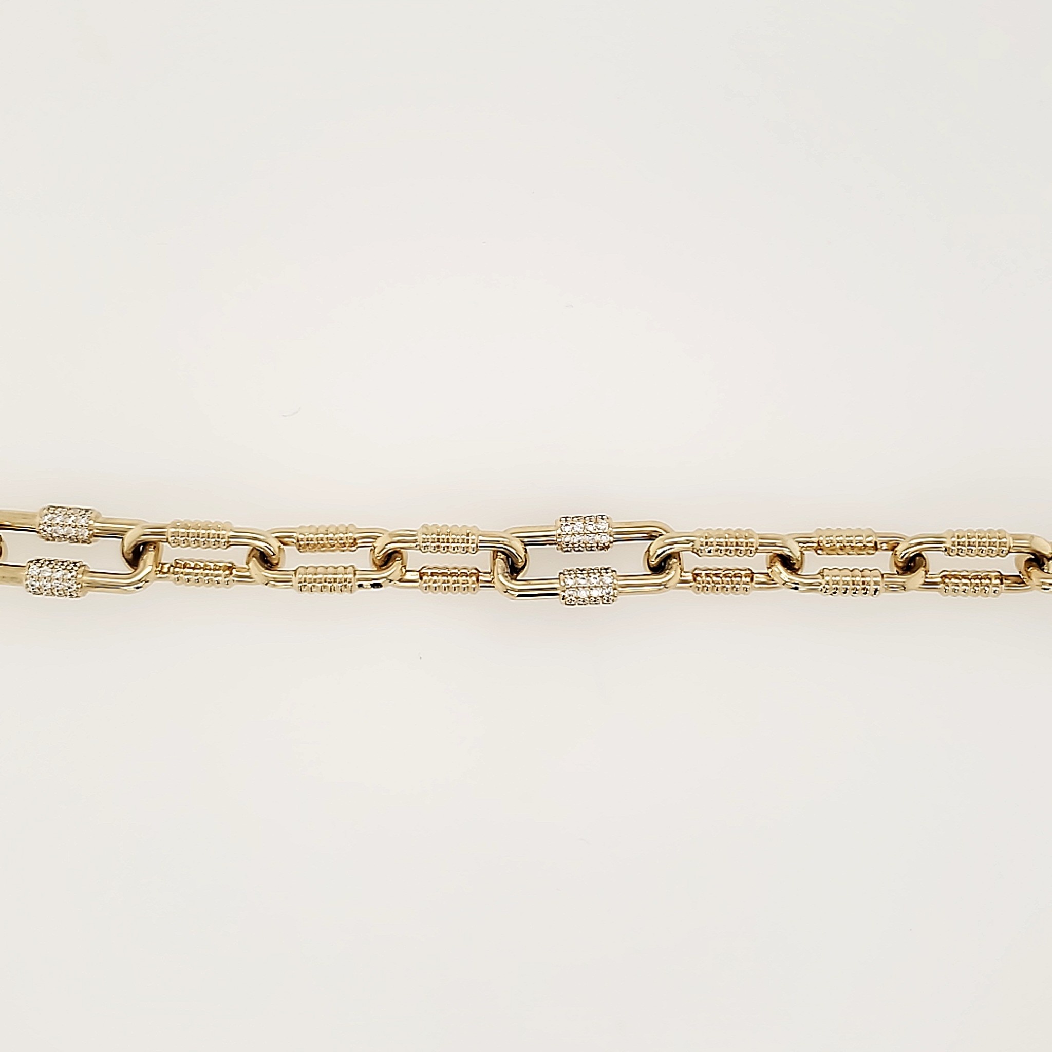 20161 14K YELLOW GOLD CUBIC ZIRCONIA HIGH POLISH TIFFANY STYLE BRACELET 20161 14K YELLOW GOLD CUBIC ZIRCONIA HIGH POLISH TIFFANY STYLE BRACELET