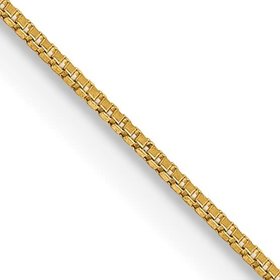 50200 14K YELLOW GOLD 18" 0.65MM BOX LINK CHAIN