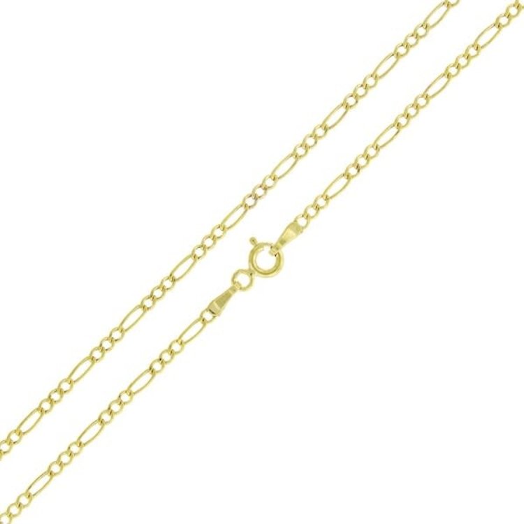 50210 14K YELLOW GOLD 20" 1.9MM FIGARO LINK CHAIN