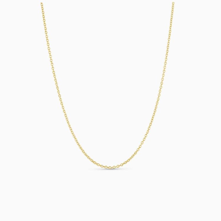 51133 14K YELLOW GOLD 18" CABLE LINK  CHAIN