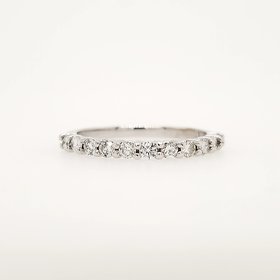475093 14K WHITE GOLD .38CTW DIAMOND SHARED PRONG WEDDING BAND