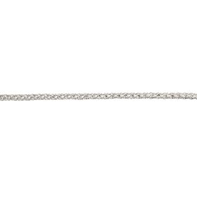 20164 14K WHITE GOLD DIAMOND CUT TWINKLE BRACELET