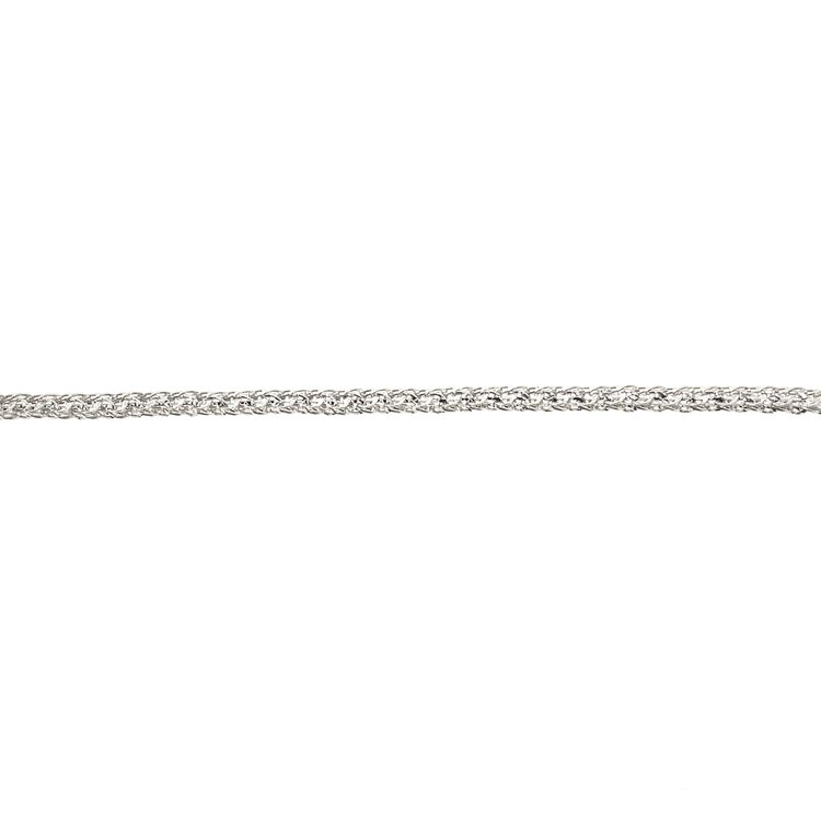 20164 14K WHITE GOLD DIAMOND CUT TWINKLE BRACELET