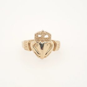 40150 14K YELLOW GOLD CLADDAGH  (SIZE 51/2) LADIES RING