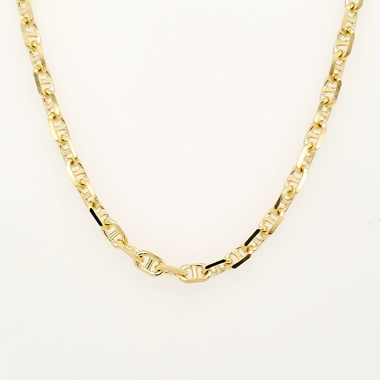 50237 14K YELLOW GOLD 24”1.65MM GUCCI ANCHOR CHAIN