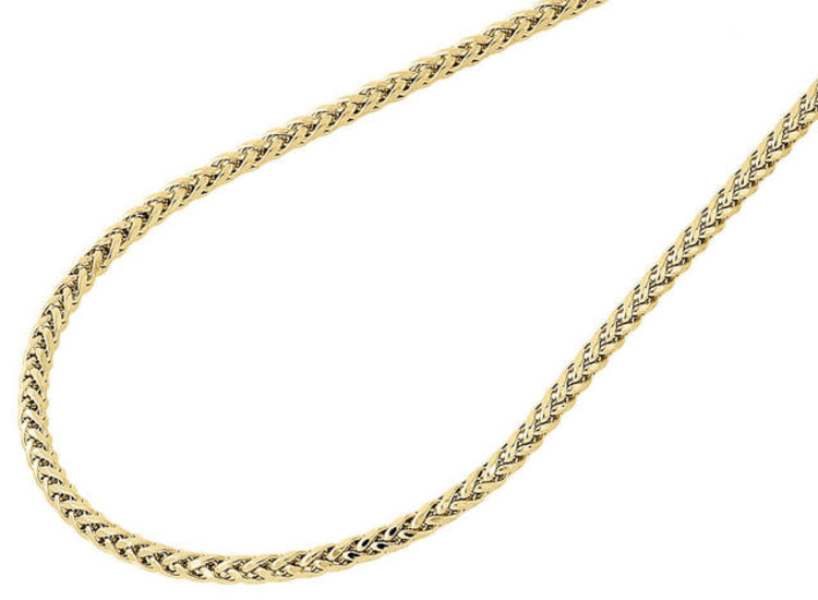 50243 14K YELLOW GOLD 20" WHEAT LINK CHAIN