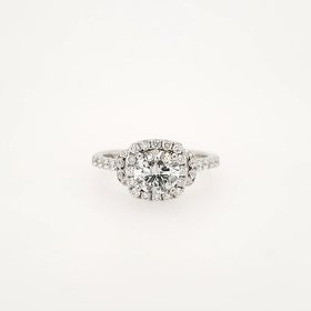 475150 14K WHITE GOLD 1.01CT J -I1 CENTER DIAMOND SETTING .75CTW  DIAMOND UNDER CARAT ENGAGEMENT  RING