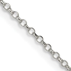 80197 STERLING SILVER 16" 1.5MM DIAMOND CUT CABLE CHAIN